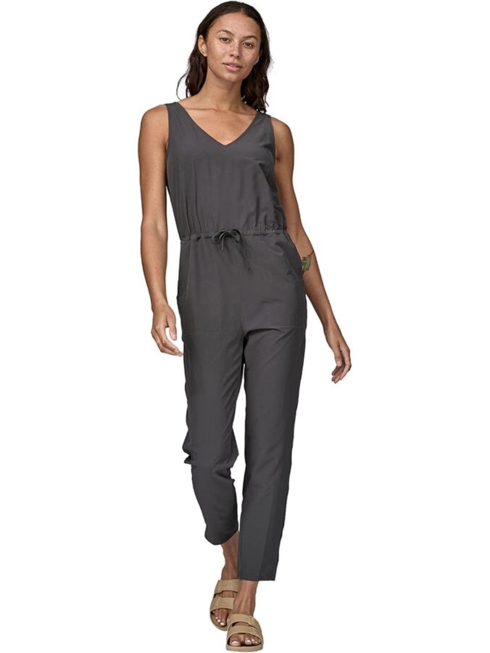 Patagonia Women’s Size S Fleetwith Sleeveless V-Neck Drawstring Jumpsuit
